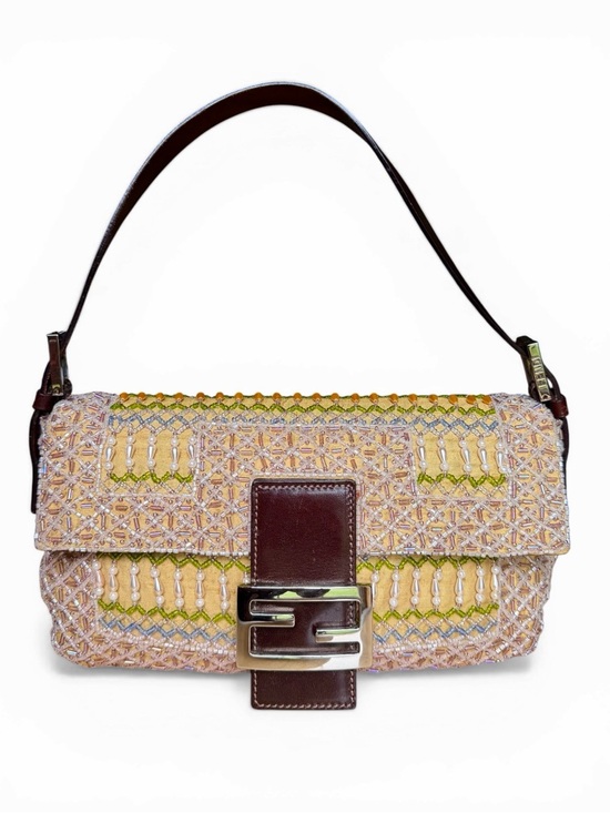 Fendi Handbags - Rare Vintage Fendi beaded baguette